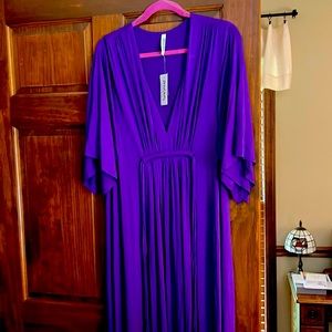 Rachel Pally Long Caftan Dress Royal Purple 3XL